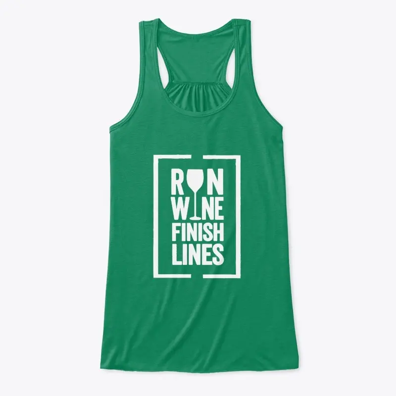 Run Wine Finish Lines Flowy Tank